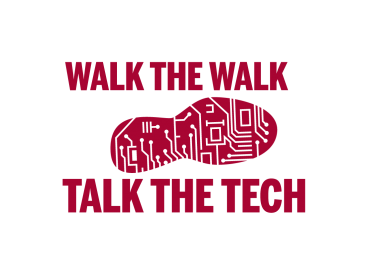 Walk the Walk, Talk the Tech logo image.